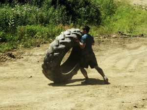 Spartan Race Tire Flip